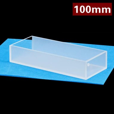 GT013, 100mm, Optical Glass Cuvette with Top-open, 2 Windows, Glued