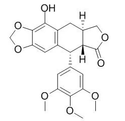 Chemfaces의 (-)-beta-Peltatin 제품 화학 물질의 구조 이미지