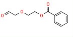 Acetaldehyde, 2-[2-(benzoyloxy)ethoxy]-의 분자구조식