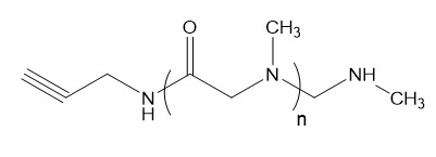 Alkyne-Polysarcosine의 분자구조식