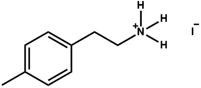 4-Methylphenethylammonium iodide의 분자구조식