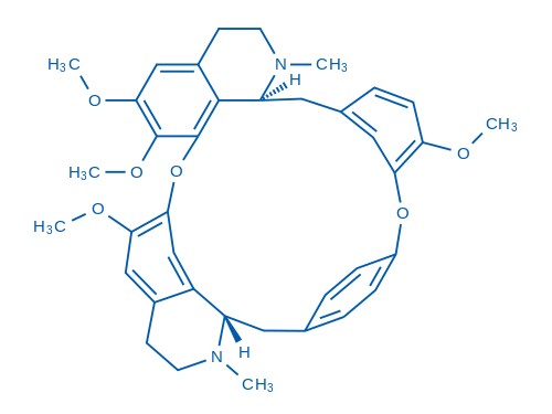 D-Tetrandrine의 분자구조식