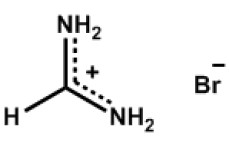 Formamidinium bromide의 분자구조식