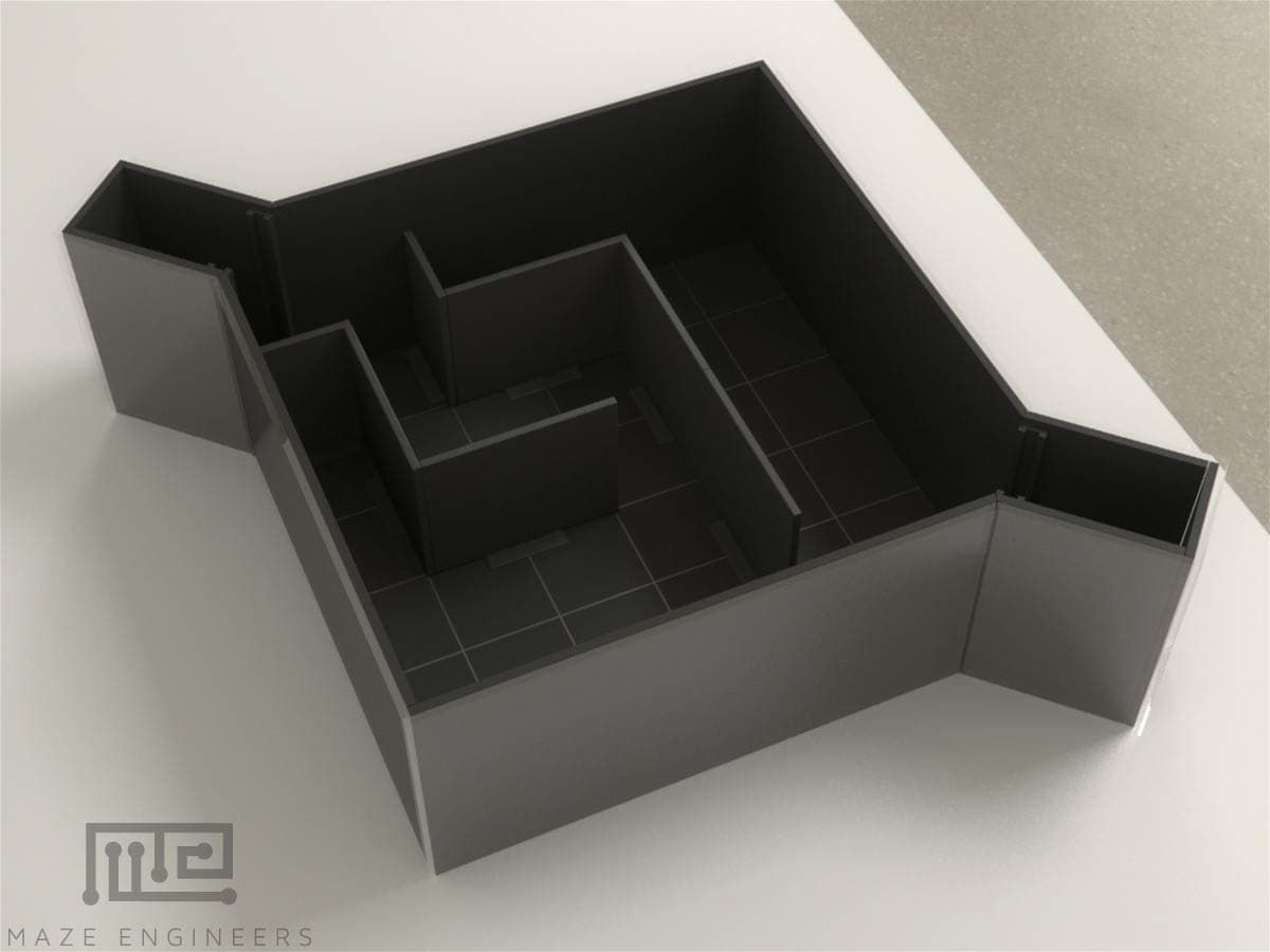 Mazeengineers에서 제작한 다이아몬드 구조의 동물 시험용 미로 조형물