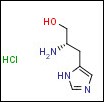 (S)-2-Amino-3-(1h-imidazol-5-yl)propan-1-ol hydrochloride의 분자 구조식