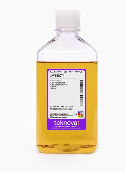 2XYT Broth. 1000mL, Sterile.