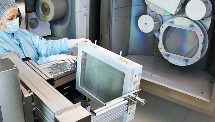 Coating of large optics