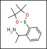 2-(1-Aminoethyl)phenylboronic acid pinacol ester의 분자 구조식
